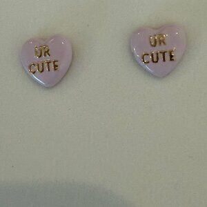 Alex and Ani Sweethearts 'XOXO' Stud Earrings, signed, valentine gift